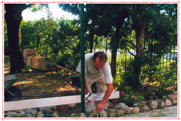 construction muret en pierre etape 2