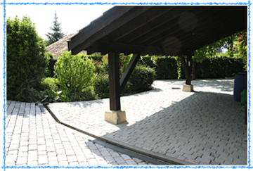 terrasse en paves anciens