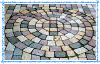 paves en rosace etape 1